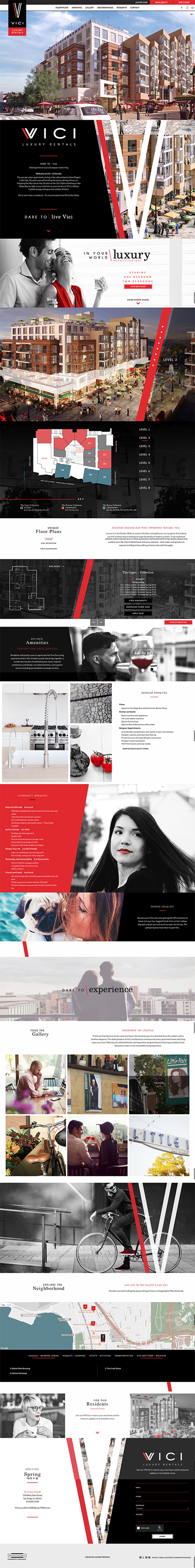 iPad Screen with Vici Website