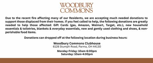 Woodbury Commons Donation Notice